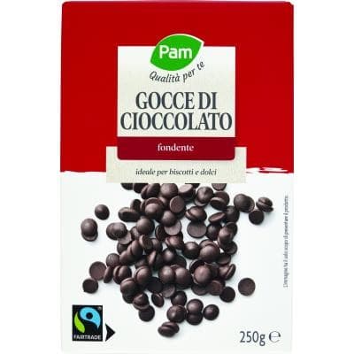 Gocce di cioccolato fondente Pam, 250 g – Panorama