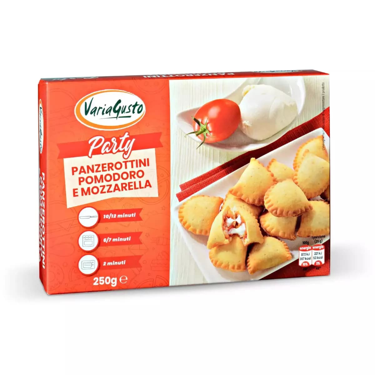 Variabusto panzerottini pomodoro e mozzarella 10 pz, 250 g in offerta da Eurospin