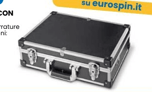 Valigetta nera con portautensili in offerta da Eurospin