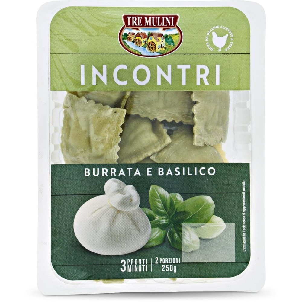 Incontri Burrata e Basilico 250 g Tre Mulini - Offerta nel negozio Eurospin