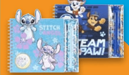 Libro di attività per bambini con astuccio "Stitch, Paw Patrol, Winnie The Pooh" - Offerta nel negozio Lidl