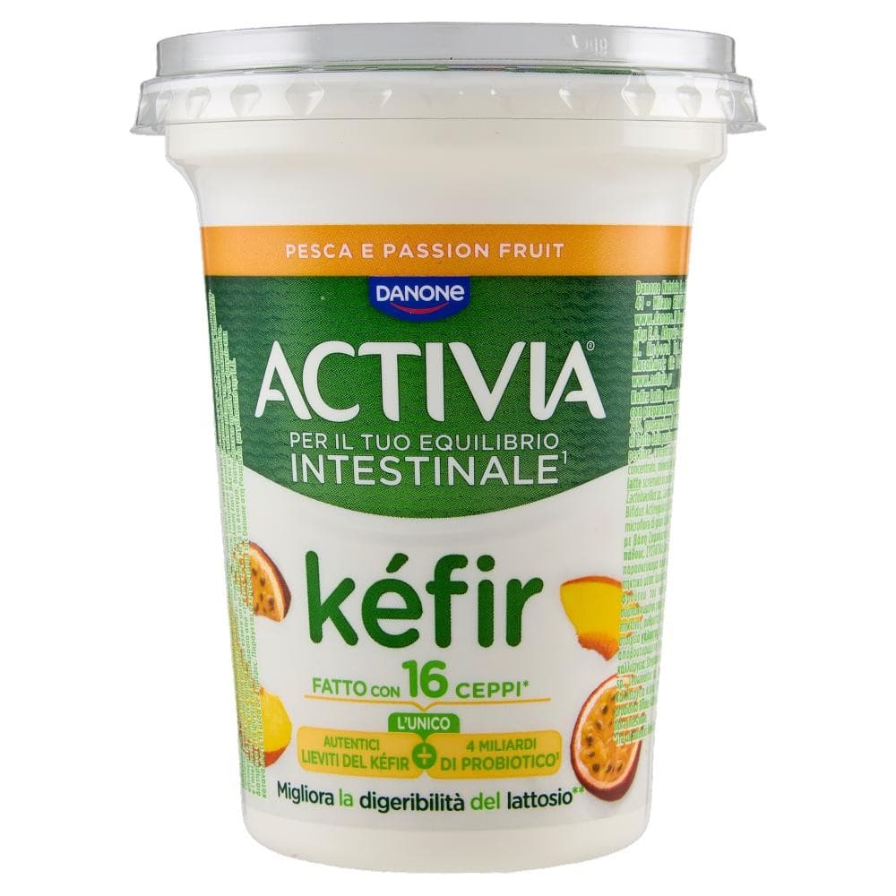 Kéfir al cucchiaio Activia Danone bianco o pesca e passion fruit, 345 g – Il Gigante