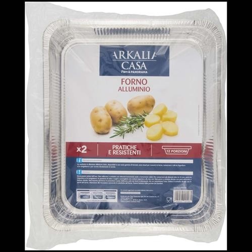 Contenitore in alluminio senza coperchio 2 pezzi (12 porzioni) Arkalia in offerta da Panorama