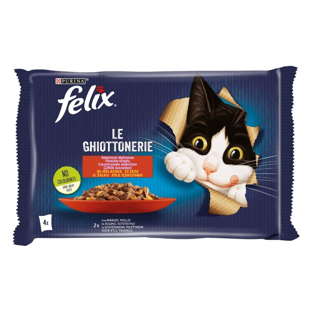 Felix le ghiottonerie cibo per gatti 85 g x 4 in offerta da Tigota