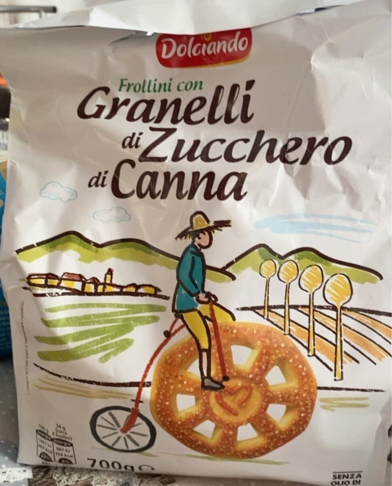 Frollini con granelli di zucchero di canna, 700 g – Eurospin