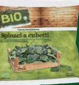 Spinaci a cubetti bio, 450 g – Panorama