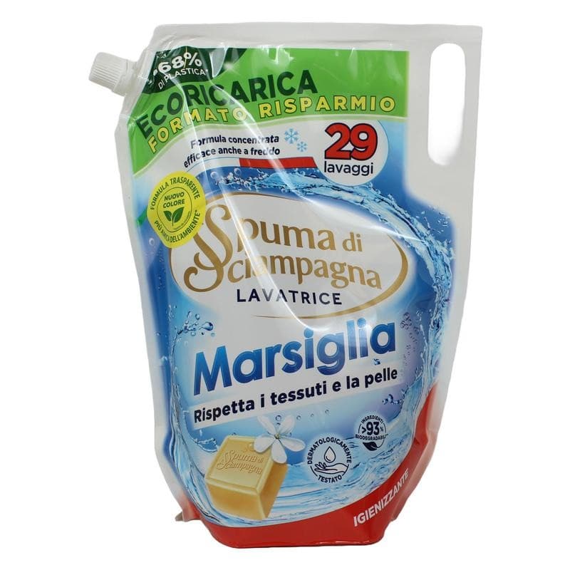 Spuma di Sciampagna detersivo liquido per lavatrice ecoricarica, 29 lavaggi – Iper La grande i