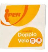 Tovaglioli 2 veli 50 tovaglioli, 37x37 cm Iper in offerta da Iper La grande i