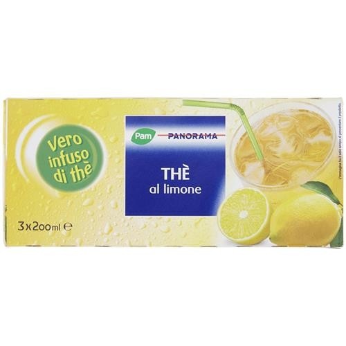 Tè al limone o pesca Pam ml 200 x 3 in offerta da Panorama