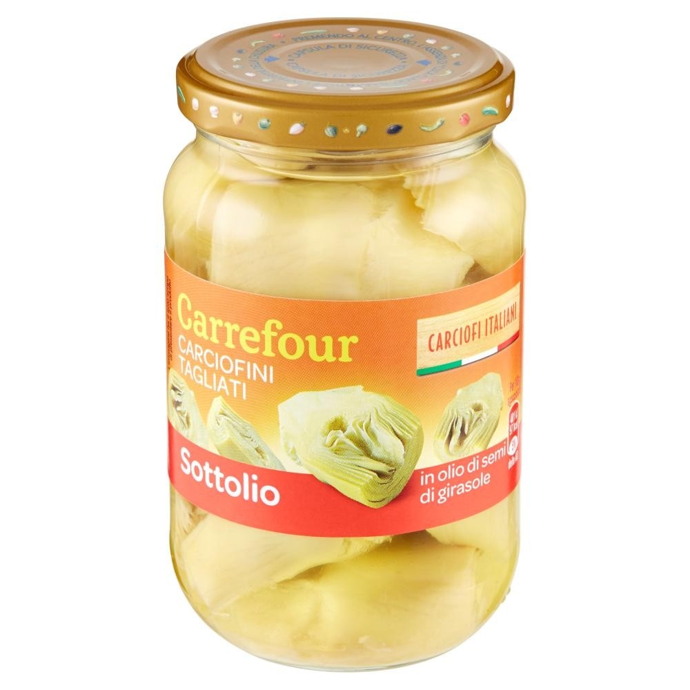 Carciofini interi o tagliati 670 g Carrefour in offerta da Carrefour