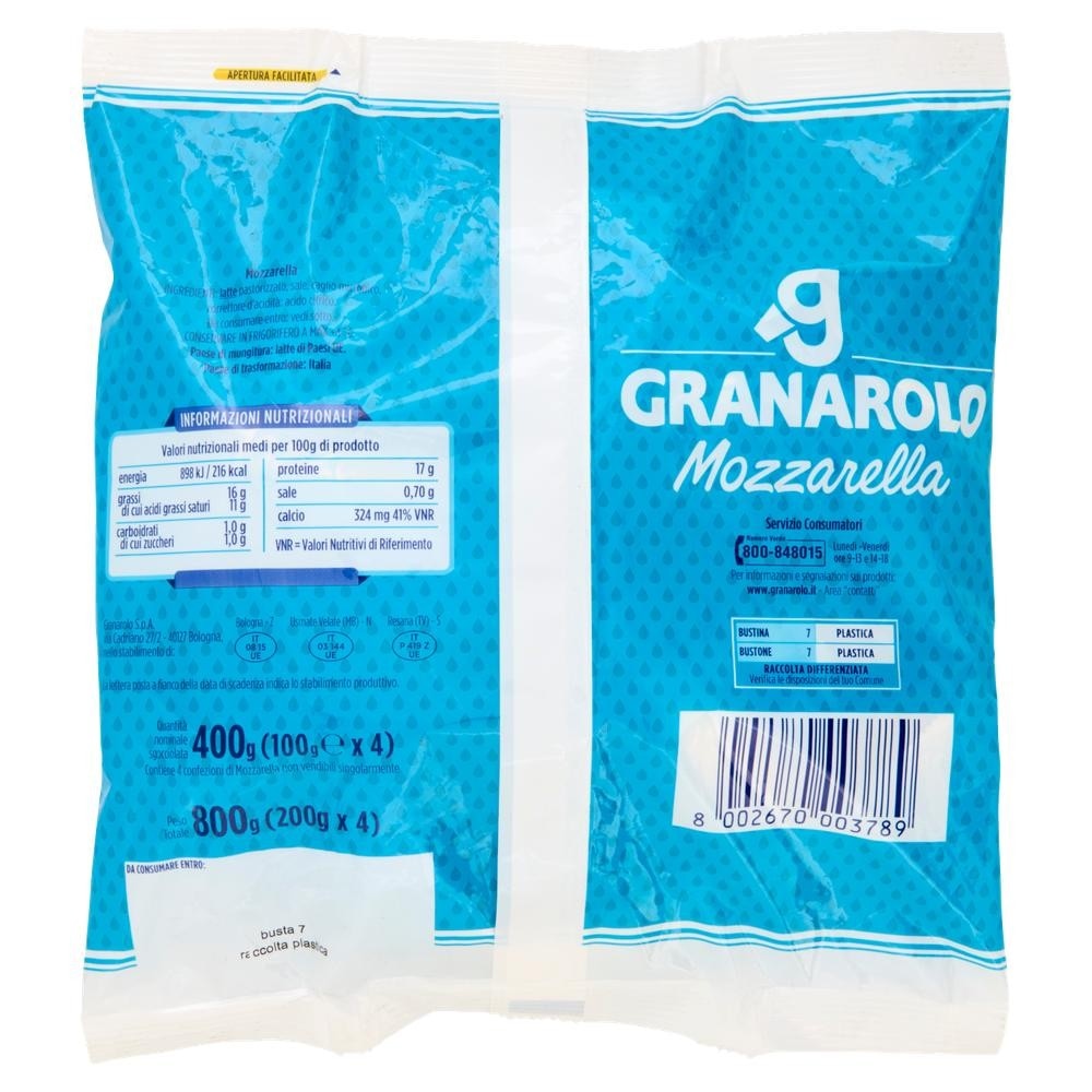 Mozzarella Granarolo 400 g - Offerta nel negozio Bennet
