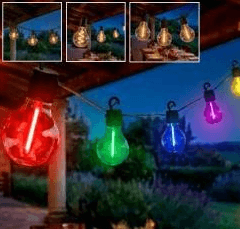 Catena luminosa, 20 luci 10 m – Eurospin