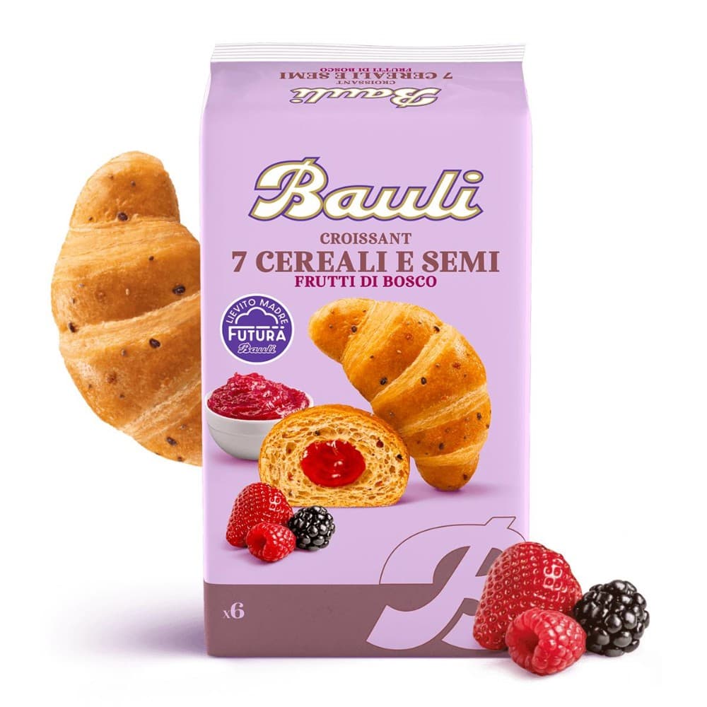 Bauli Croissant 7 Cereali e Semi ai Frutti di Bosco, 270 g – ALDI
