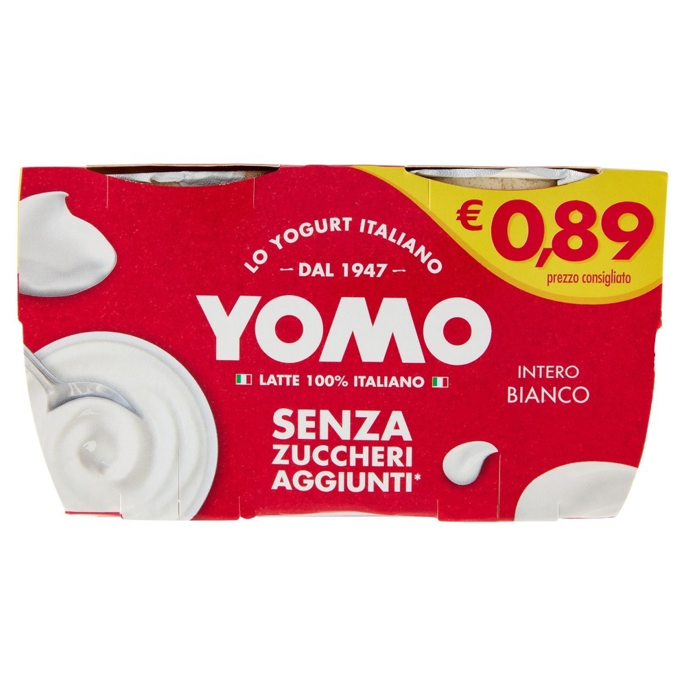 Yomo yogurt senza zuccheri aggiunti 2x125 g in offerta da Esselunga