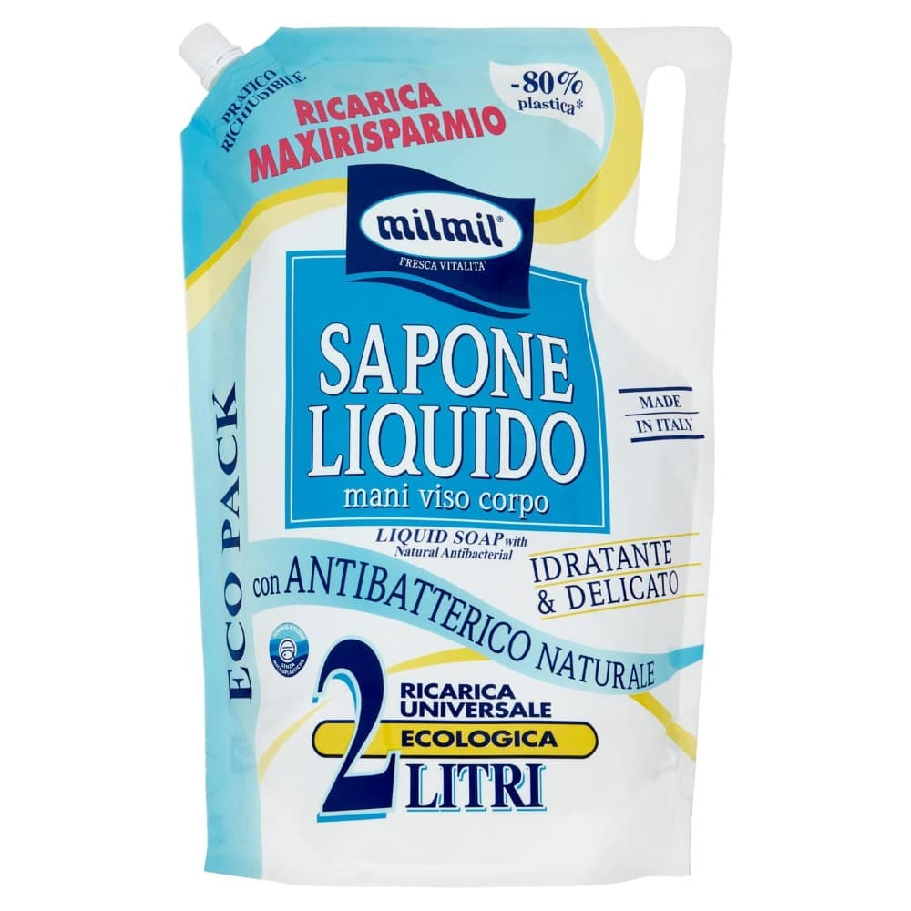 Mil Mil ricarica sapone liquido o bagno 2 l in offerta da Iper La grande i