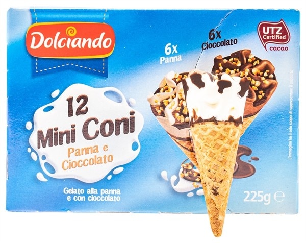 Coni con Panna 12 pz, 900 g Dolciando in offerta da Eurospin