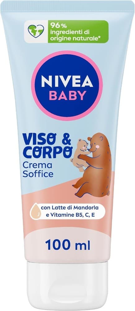 Crema idratante viso e corpo o pasta protettiva Nivea Baby, 100 ml – Bennet