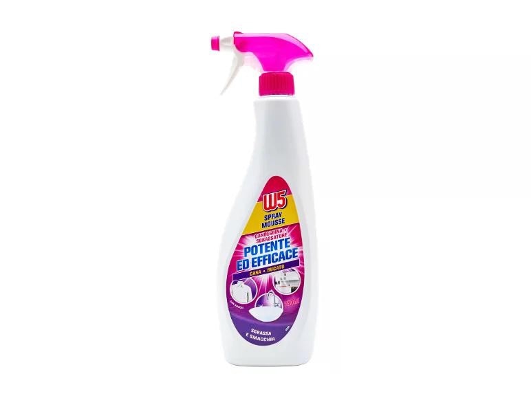 W5 Spray mousse candeggina sgrassatore 750 ml confezione in offerta da Lidl
