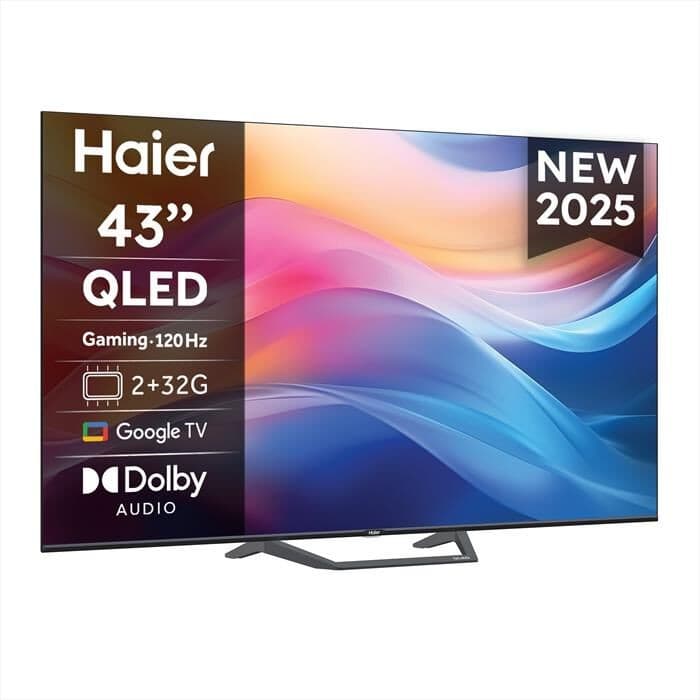 Smart TV 4K QLED 43S80, 43" HAIER – Unieuro