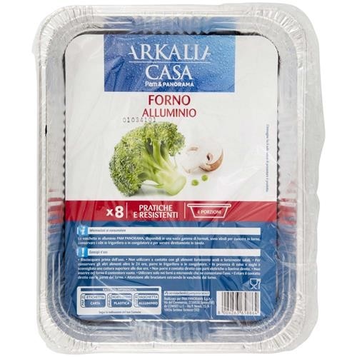 Contenitori in alluminio per alimenti 8 pezzi (4 porzioni) Arkalia in offerta da Panorama