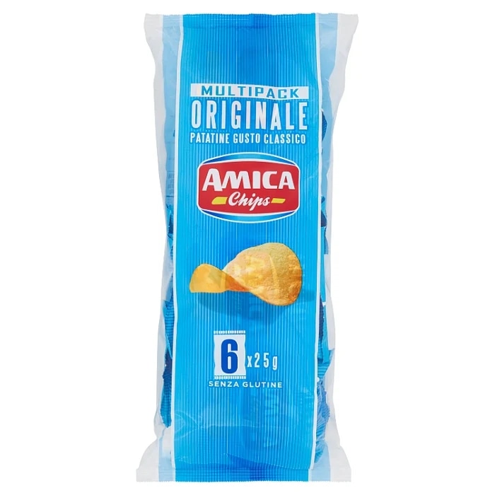 Amica Chips Patatine gusti assortiti multipack conf. 6 pezzi 120 g / 150 g - Offerta nel negozio Iper La grande i