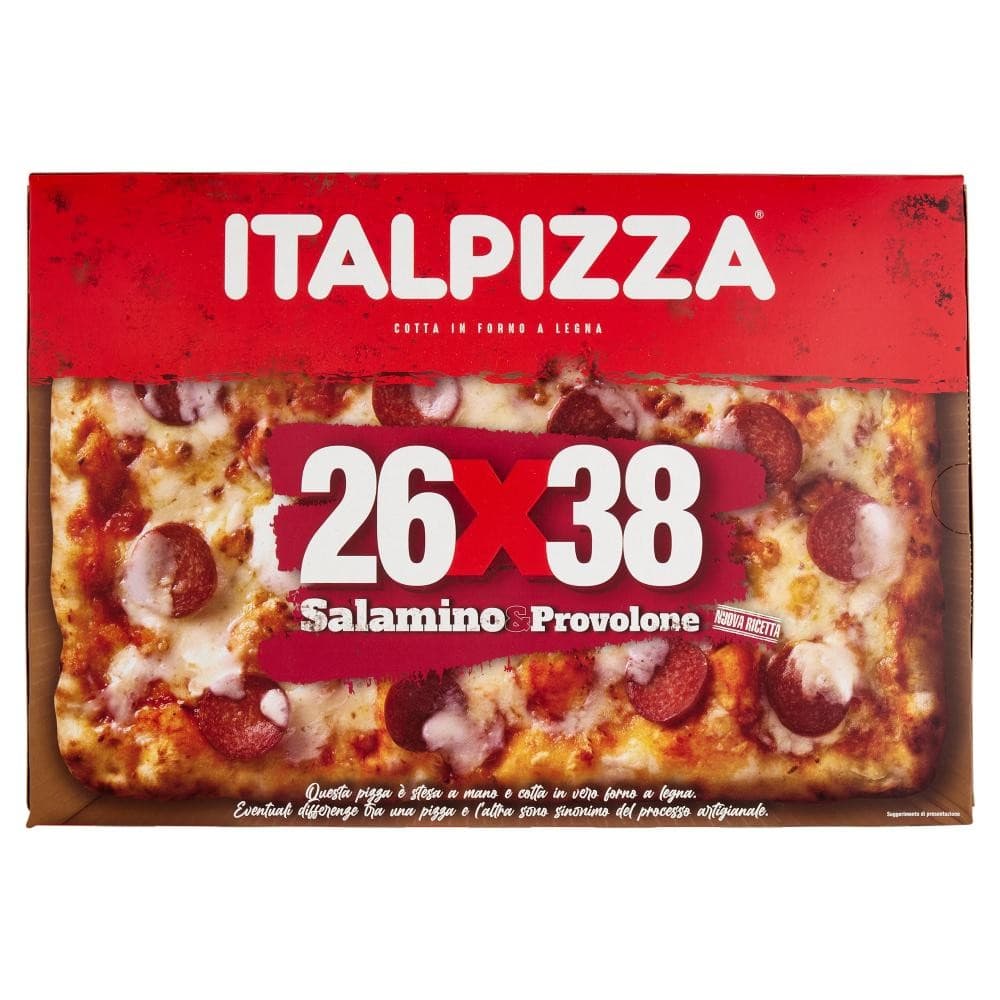 Italpizza 26x38 Salamino & Provolone, 535 g – Dpiù