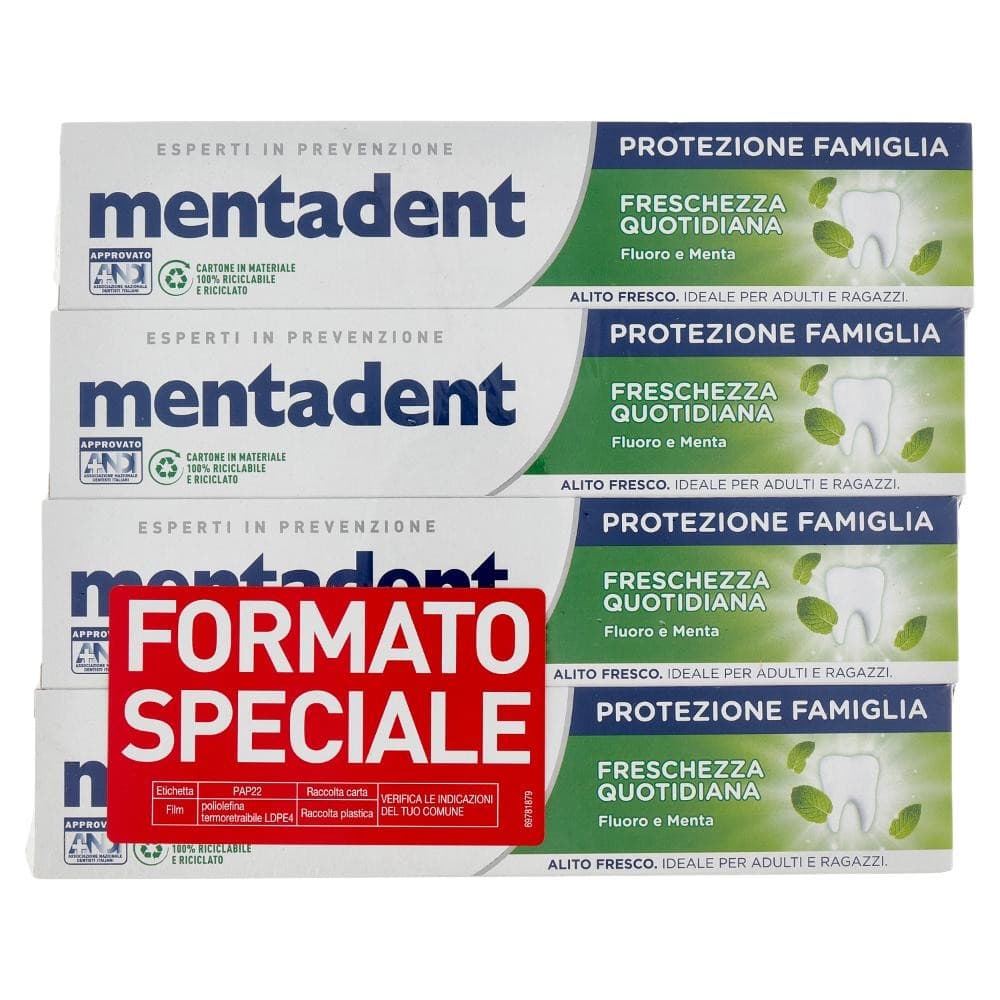Dentifricio Mentadent, 75 ml x 4 – Panorama