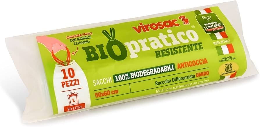 Sacchi Biodegradabili Antigoccia Biopratico 10 pezzi Virosac in offerta da Iper La grande i