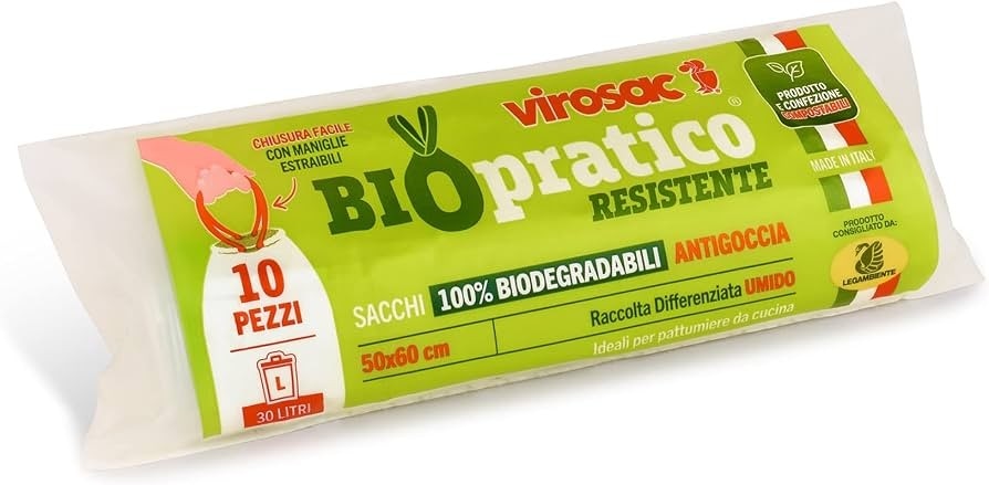 Sacchi Biodegradabili Antigoccia Biopratico 10 pezzi Virosac in offerta da Iper La grande i