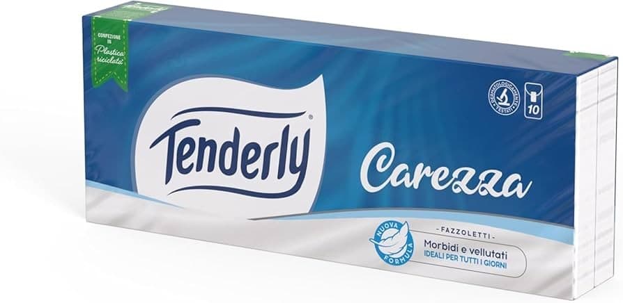 Fazzoletti Carezza Tenderly 30 pacchetti in offerta da MD