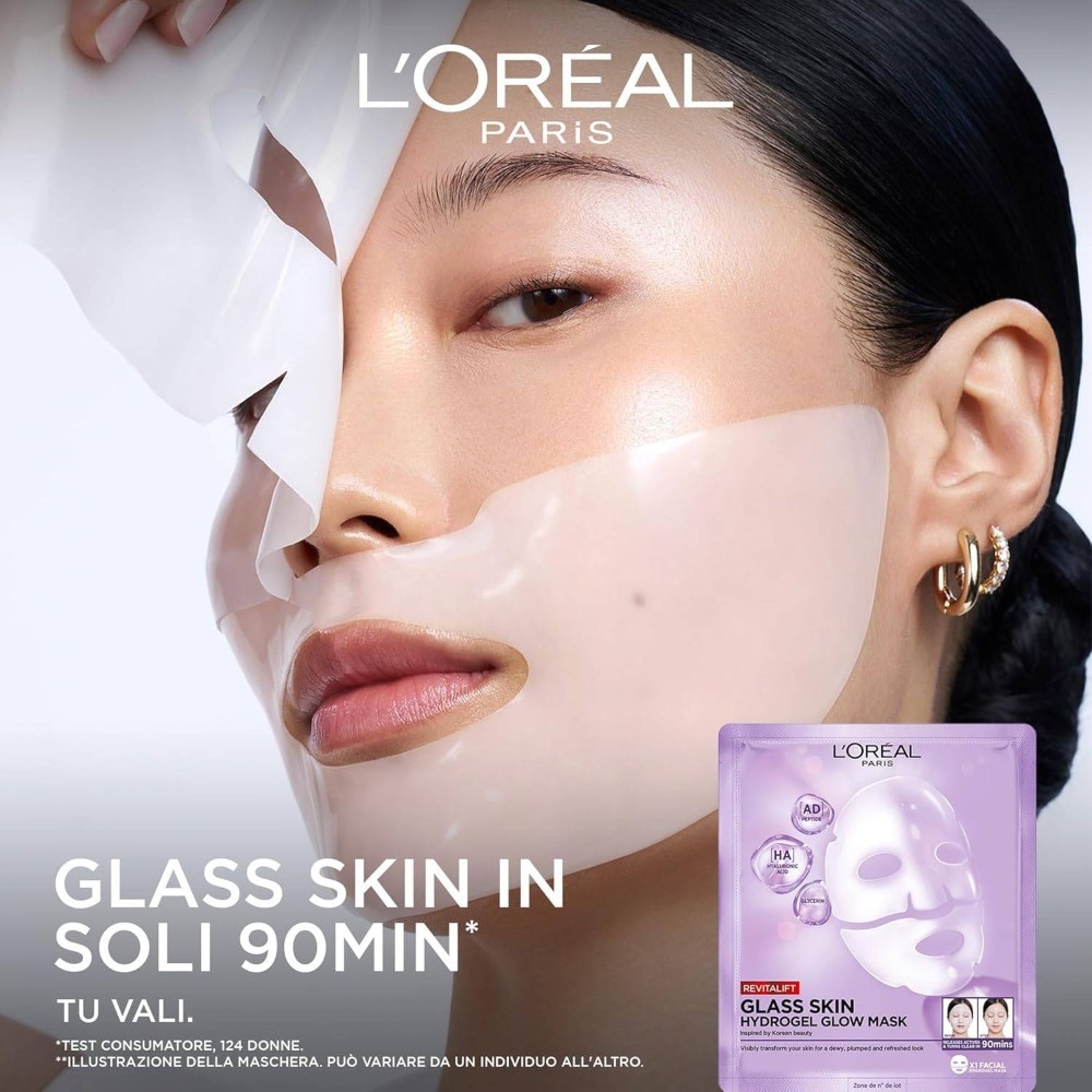 Revitalift Glass Skin Hydrogel Glow Mask 1 pz L'ORÉAL PARIS - Offerta nel negozio Bennet