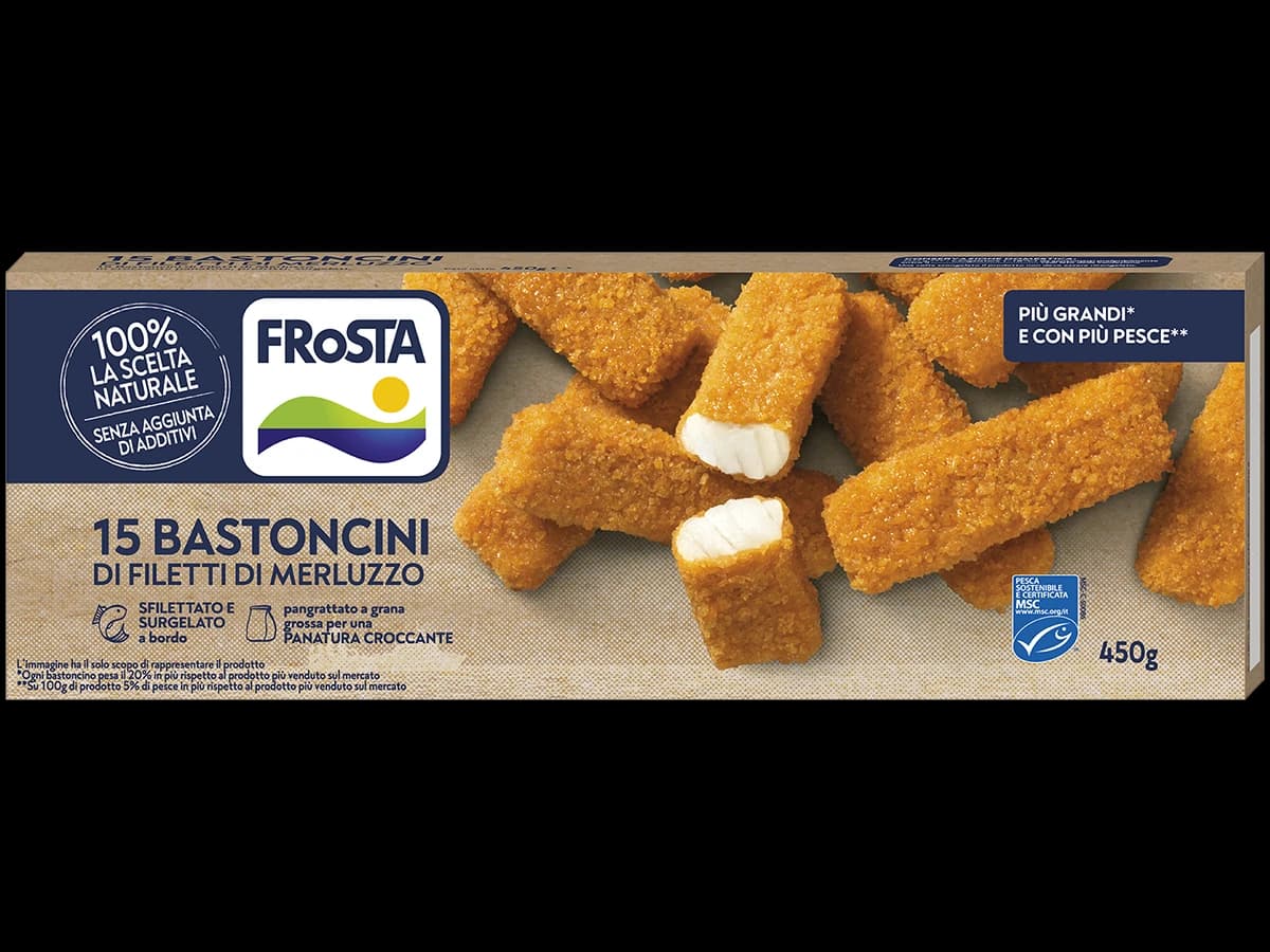 15 bastoncini di filetti di merluzzo surgelati, 450 g – Bennet