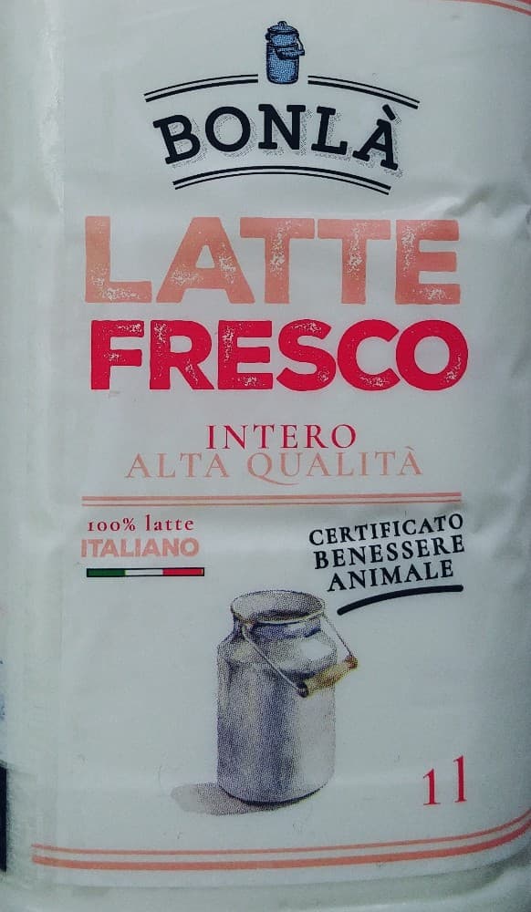 Latte Fresco Intero Alta Qualità, 1 l BONLÀ – ALDI