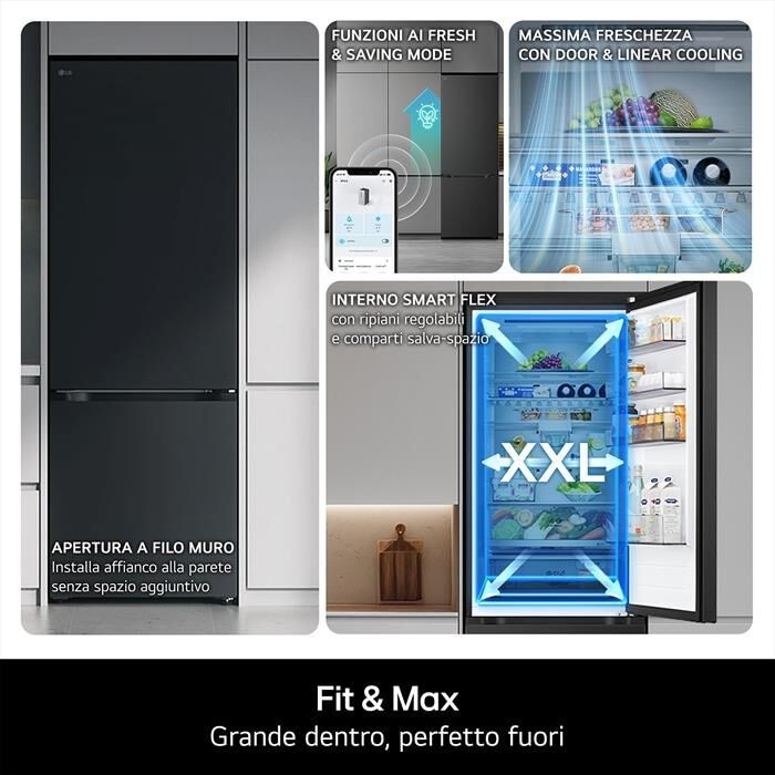 Frigorifero combinato Fit & Max GBBS323CPY LG - Offerta nel negozio Euronics