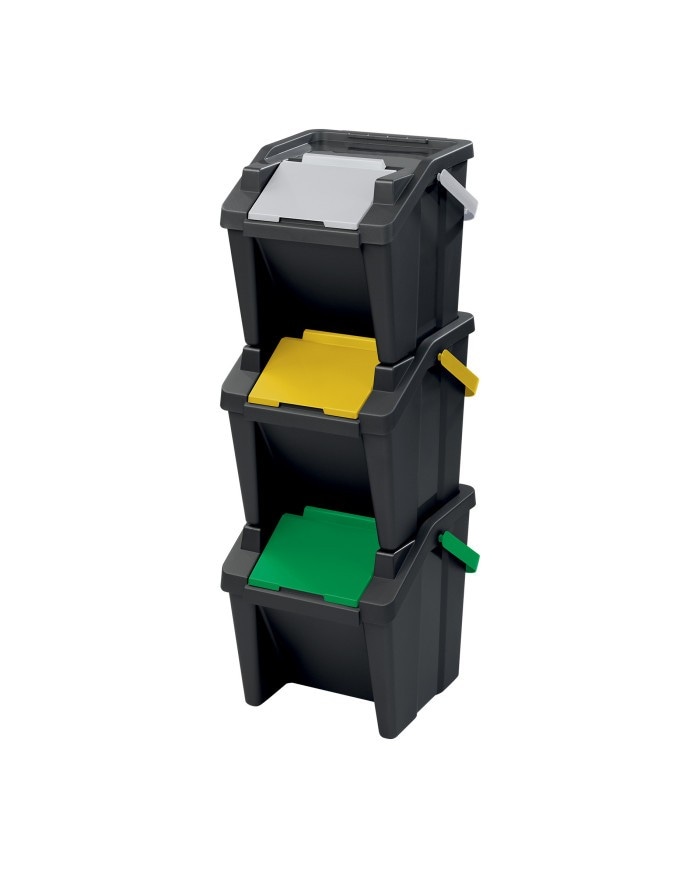 Set 3 Pattumiere verticali Moda 30 L Tontarelli in offerta da Iper La grande i