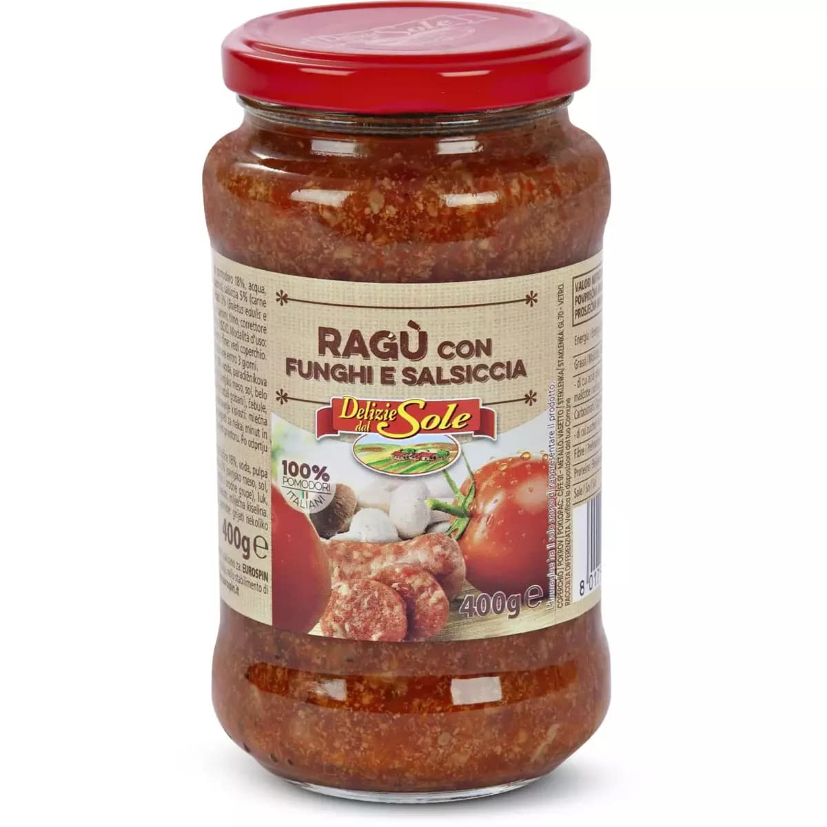Sugo alla salsiccia/ragù con funghi e salsiccia, 400 g – Eurospin