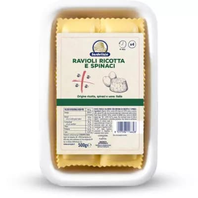 Ravioli ricotta e spinaci 500 g Sardelizie in offerta da Eurospin