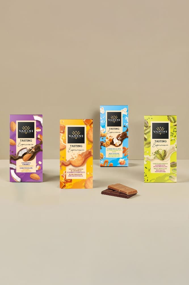 Tavolette di cioccolato Tasting Experience Vanini assortite, g 75 – Panorama