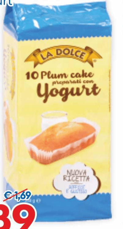 10 Plum Cake La Dolce 350 g in offerta da MD