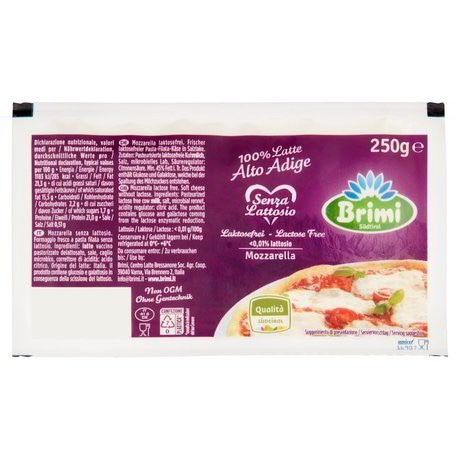 Mozzarella Senza Lattosio Brimi 250 g - Offerta nel negozio Bennet