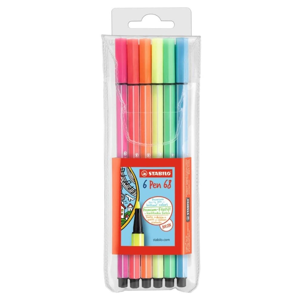 Stabilo Pen 68 Neon confezione da 6 in offerta da Bennet