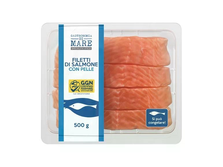 Filetto di salmone con pelle 500 g GASTRONOMIA DI MARE in offerta da Lidl