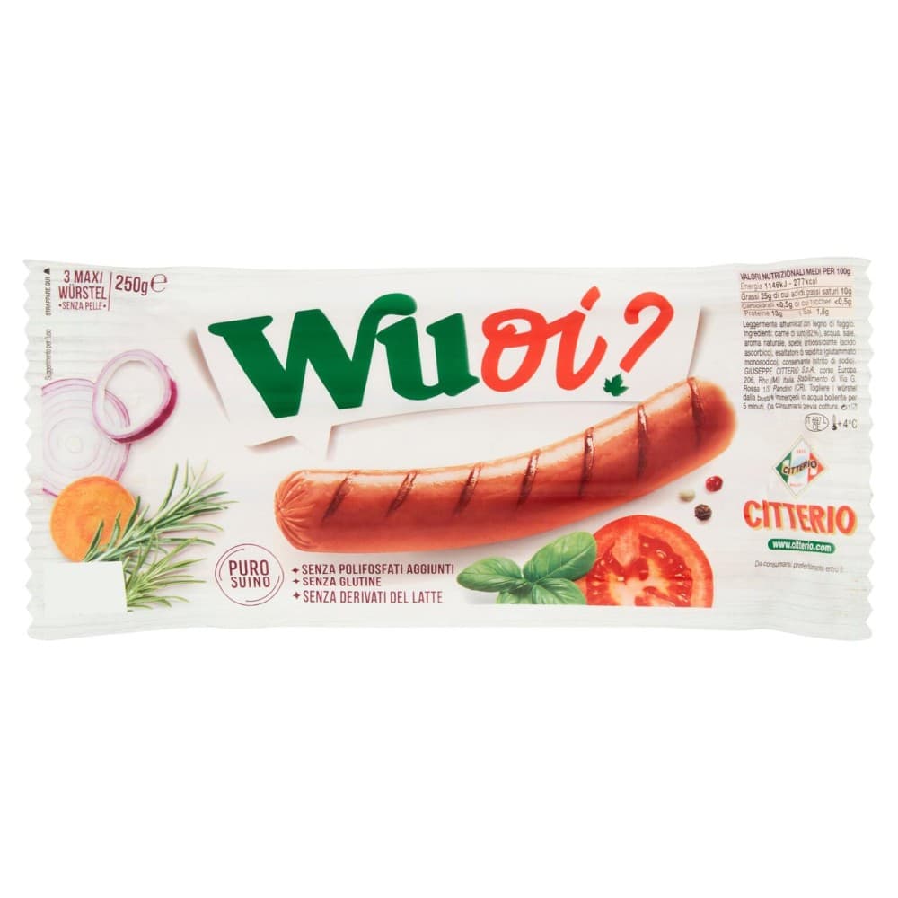 Würstel Wuoi? Citterio, conf. da 3, g 250 – Bennet