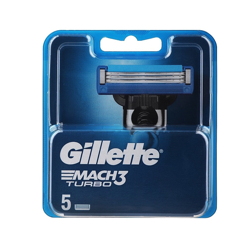 Gillette Mach3 Turbo lame di ricambio 5 pezzi - Offerta nel negozio Dm
