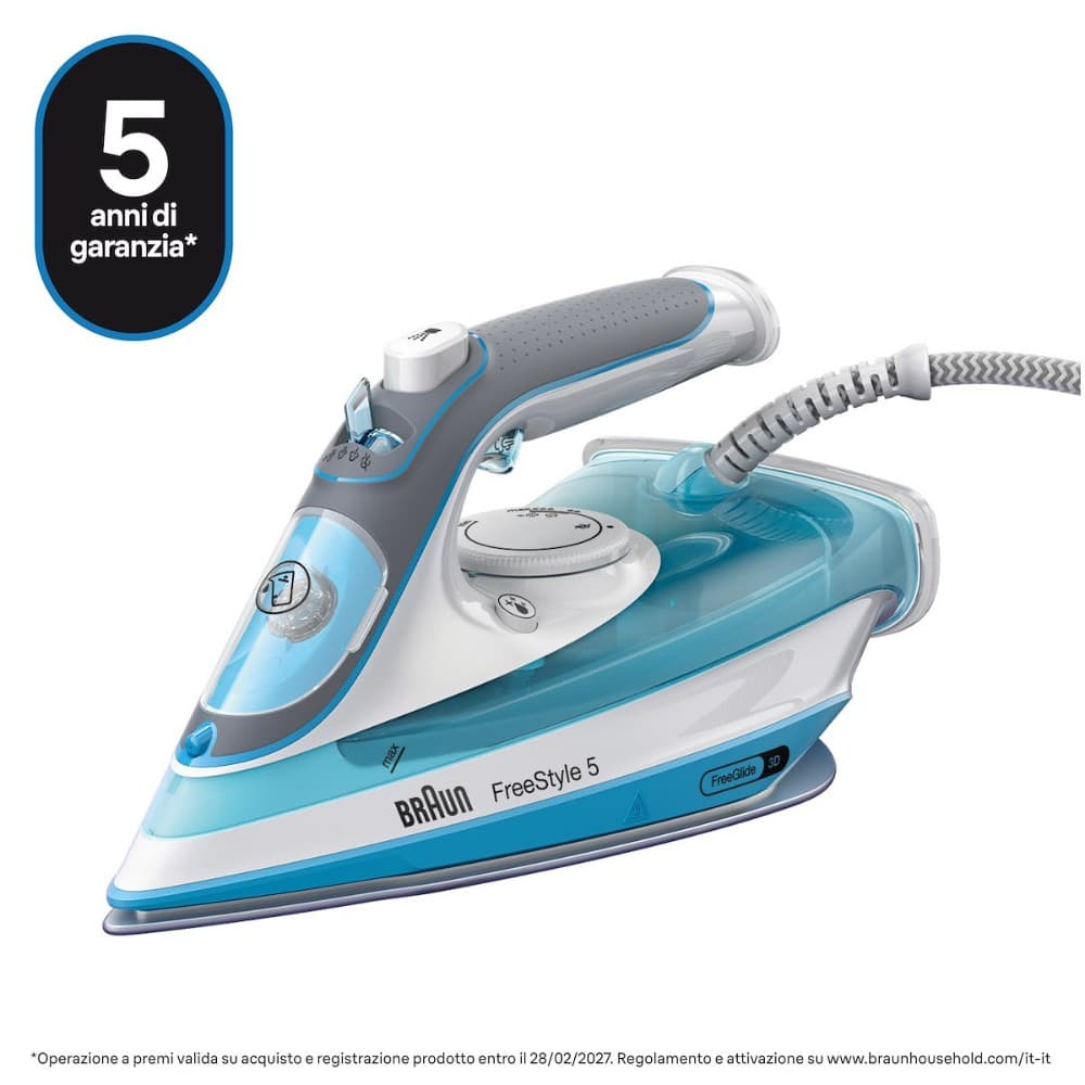 Braun Ferro da stiro a vapore Freestyle 5 SI5006BL – Comet