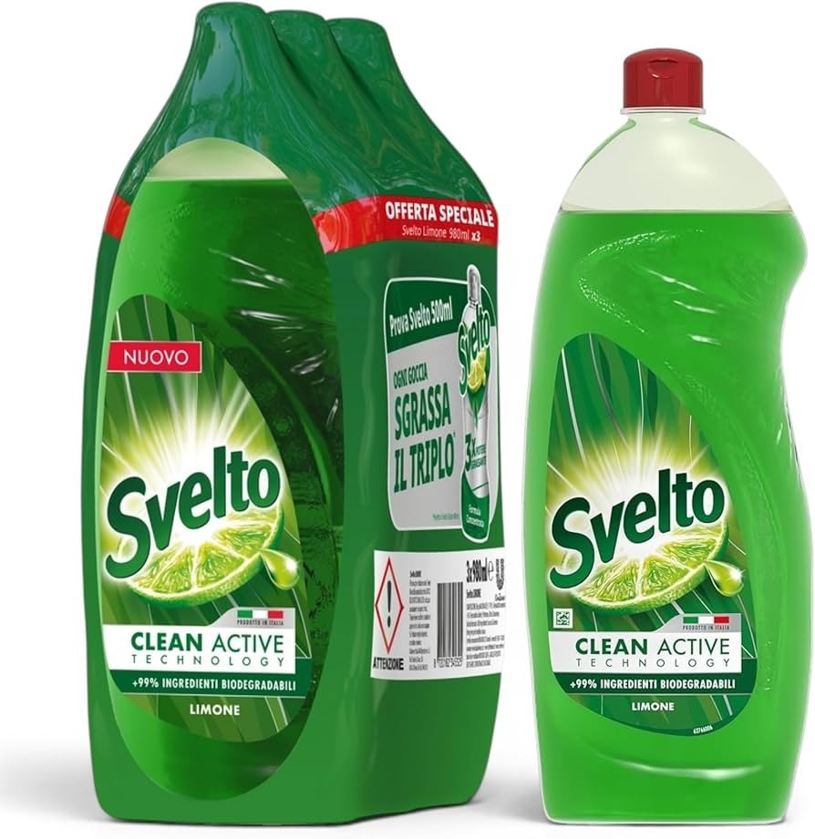 Svelto detersivo piatti 3 x 1 l in offerta da Penny