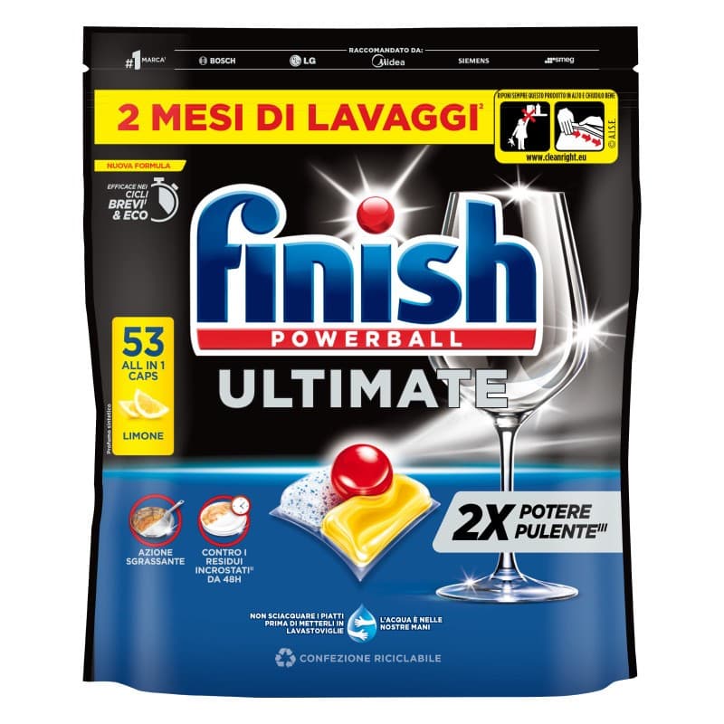 Finish detersivo lavastoviglie, Quantum 56 lavaggi, Ultimate 53 lavaggi o Ultimate Plus 48 lavaggi – Esselunga