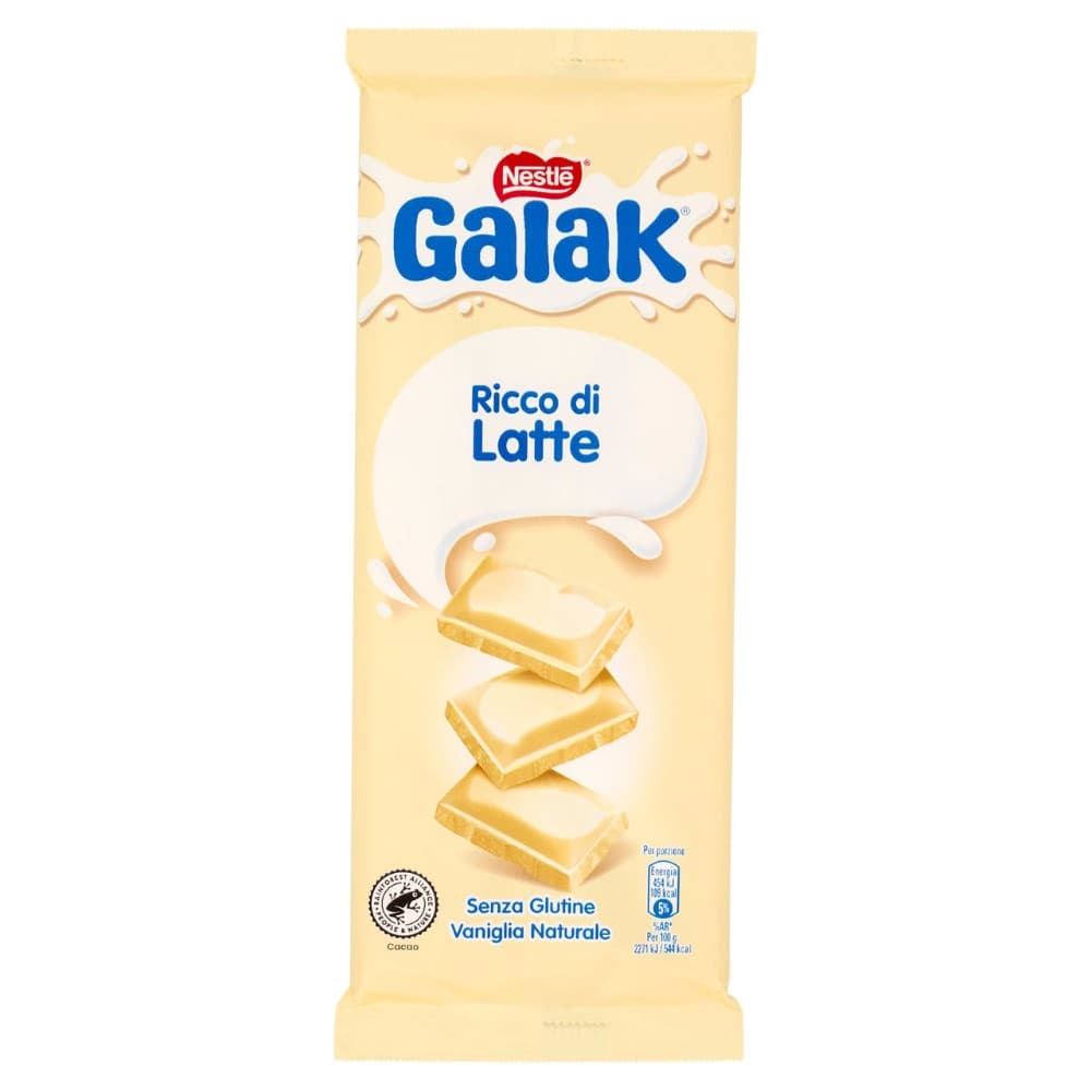 Tavoletta cioccolato bianco Galak Nestle, 100 g – Bennet