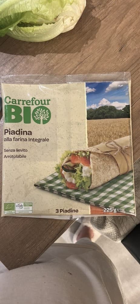 Piadina Integrale Bio 225 g Carrefour Bio in offerta da Carrefour