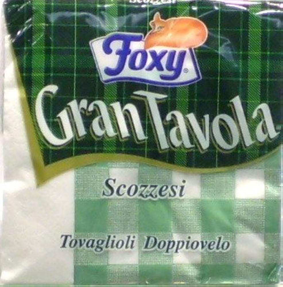Tovagliolo Scozzese Foxy conf 43 pezzi in offerta da Carrefour